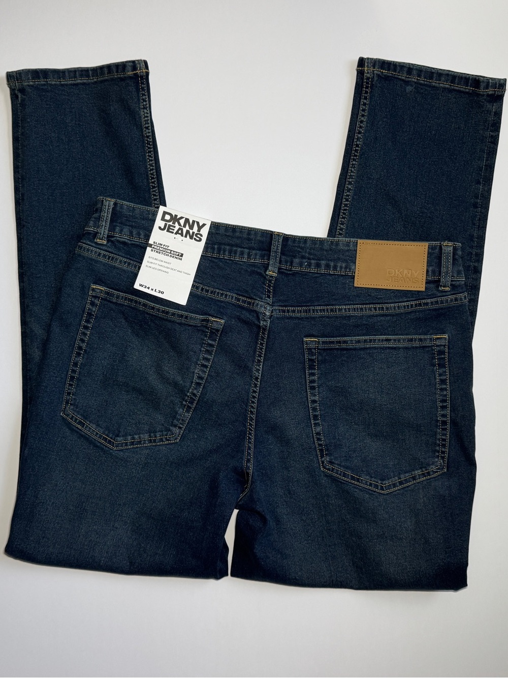 NWT DKNY Men’s Dark Wash Slim Straight Jeans